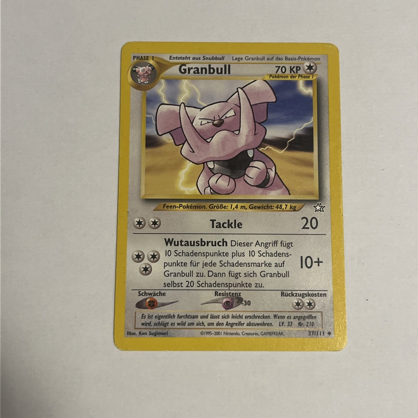 POKEMON - Neo Genesis - Granbull - 37/111 -  deutsch0