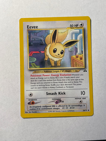 Eevee 38/75 - Neo Discovery - Englisch Evoli Vintage