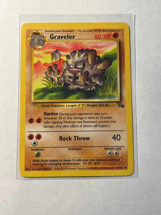 Graveler 37/62 Fossil Englisch Vintage FO37